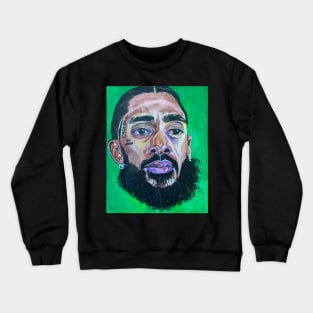 Nipsey Hussle Notebook, Framed, Crewneck Sweatshirt